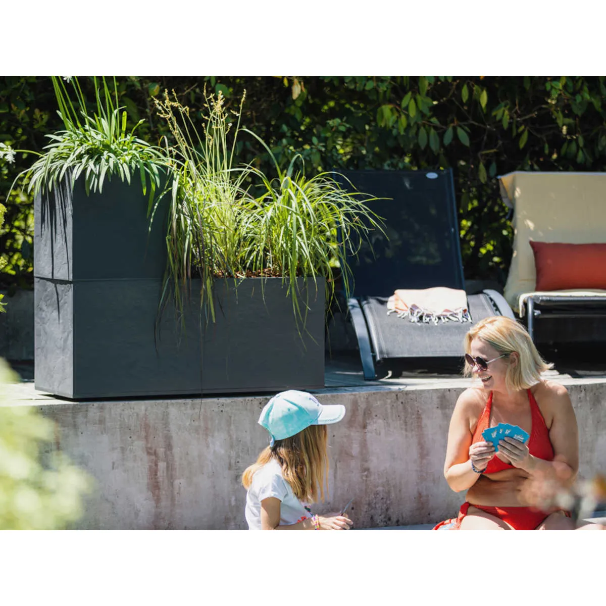 EDA Bac jardinière Volcania 100 x 40 x 40 cm 97 6