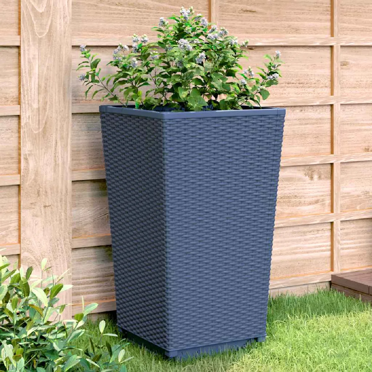 vidaXL Jardinières hexagonales acier 2 pcs 46x45 cm - vue 5