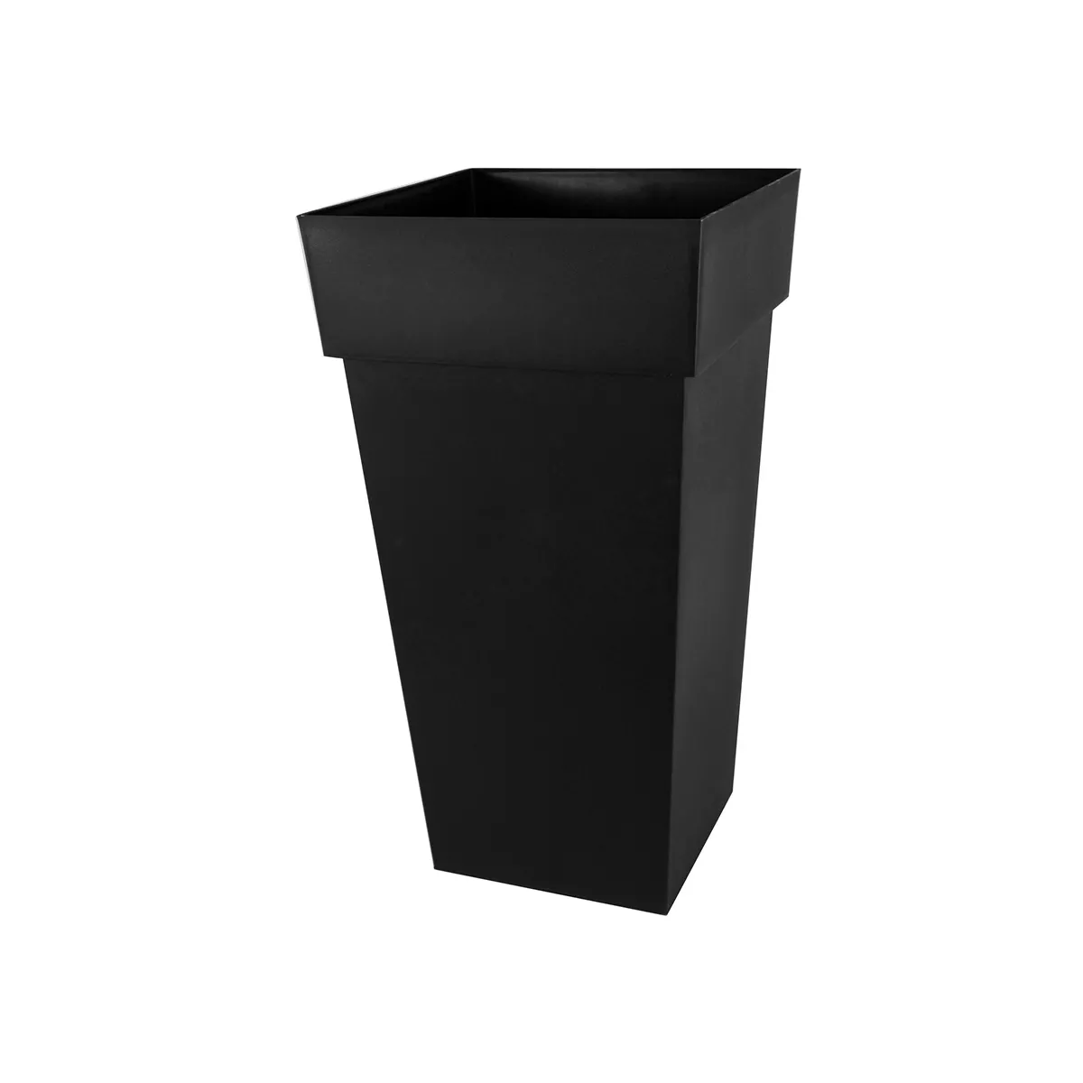 Eda Plastiques Eda Pot De Fleur Carré Toscane 43 Cm Anthracite