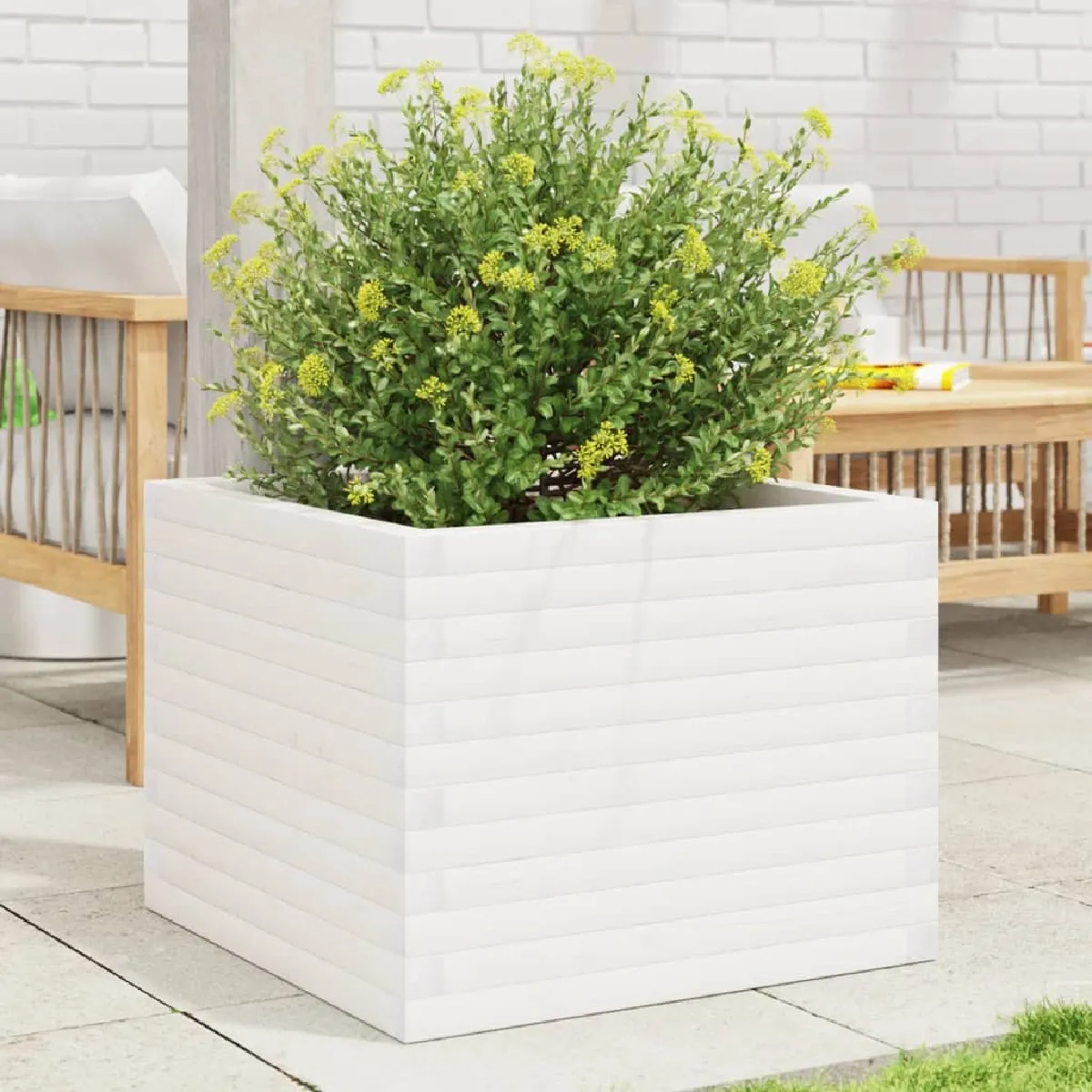 Vidaxl Jardinière Bois De Pin 60X60x46 Cm