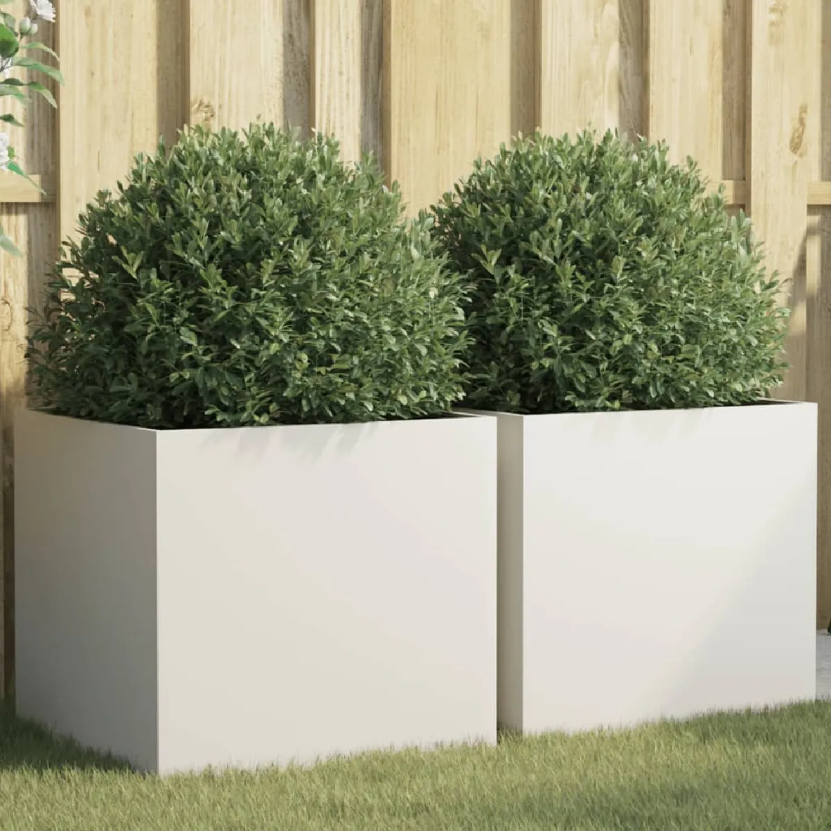 vidaXL Jardinières 2 pcs Bacs à Fleurs Pots de Plantes Boîtes à Fleurs Jardinières Surélevées de Jardin Terrasse 841562