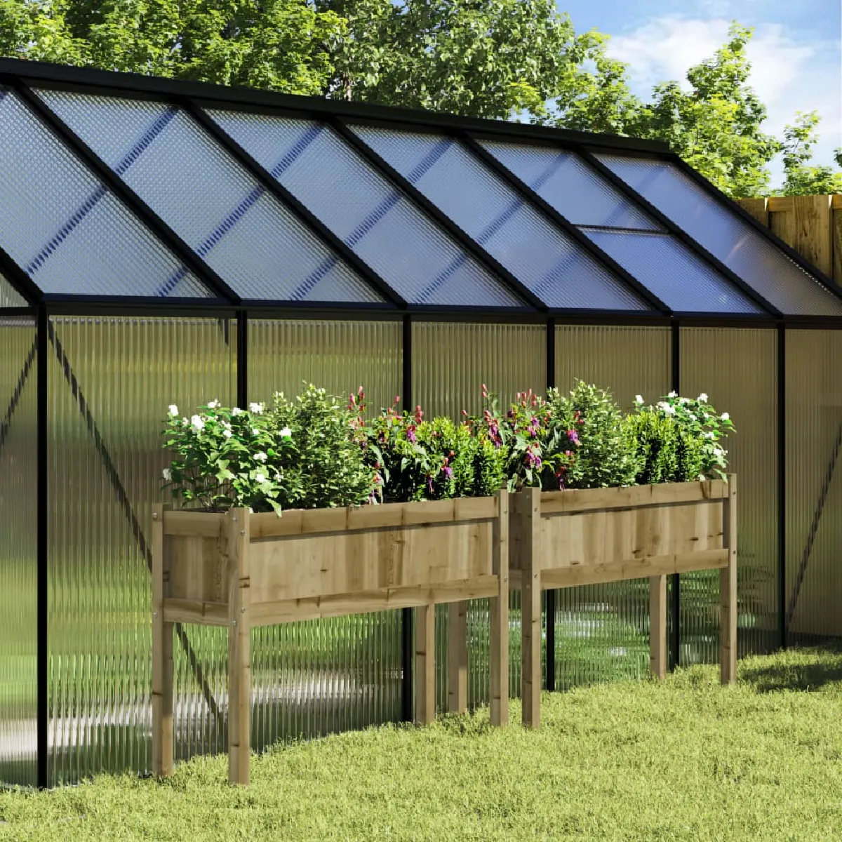 Vidaxl Jardinières Bois De Pin Imprégné