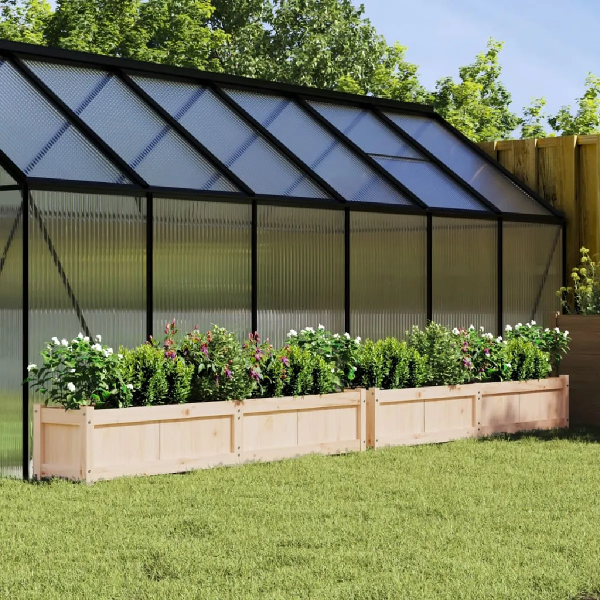 VidaXL Jardinières 2 pièces Pin massif