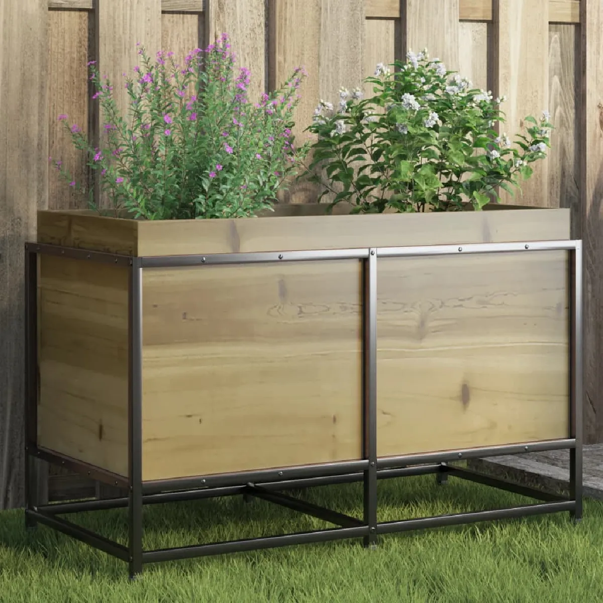 VIDAXL Jardinière en bois imprégné 80 cm