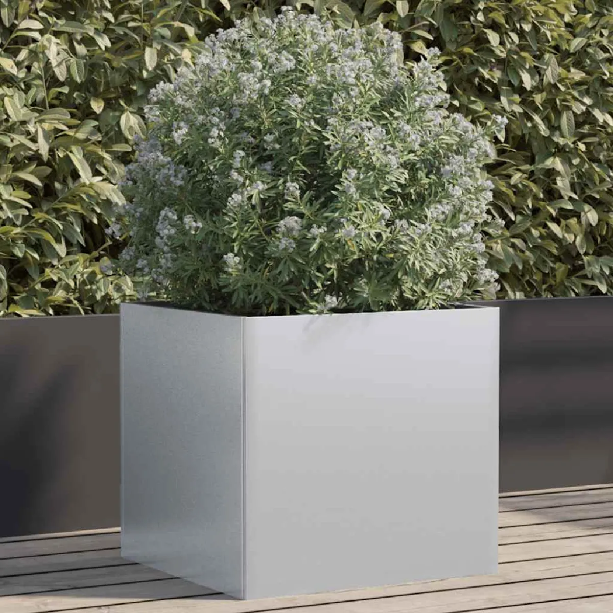vidaXL Jardinière Lit Surélevé Bac à Fleurs Pot de Plantes Boîte à Fleurs Jardin Patio Terrasse 49x47x46 cm 841569