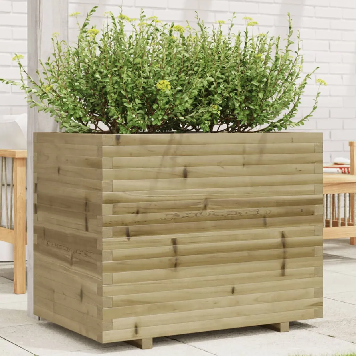 Vidaxl Jardinière Pin Imprégné 90X60x72,5 Cm