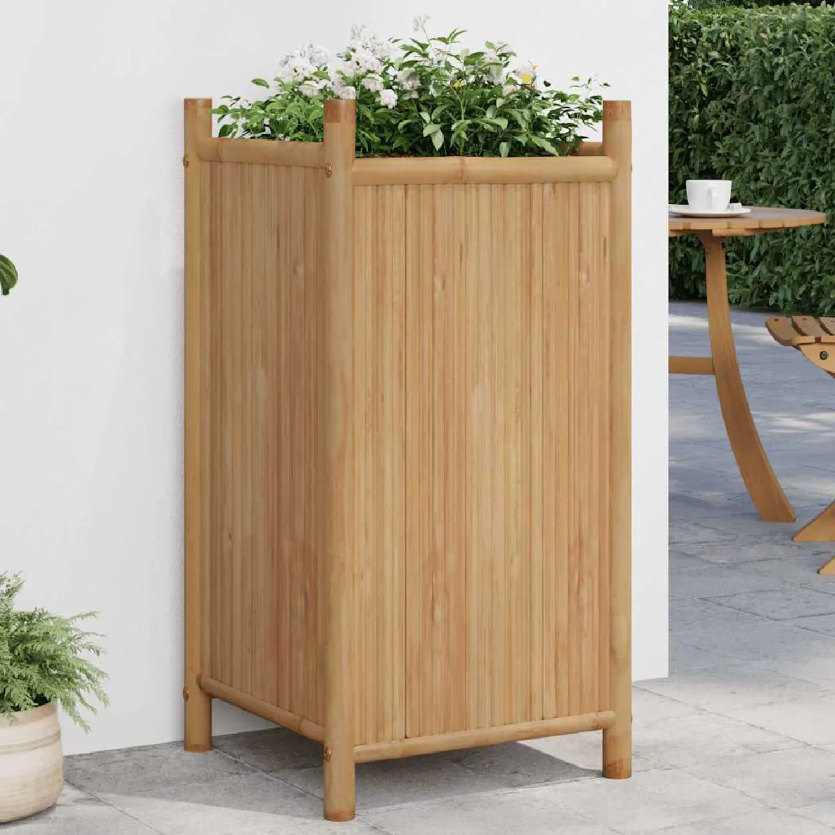VidaXL Jardinière bambou Naturel - vue 2