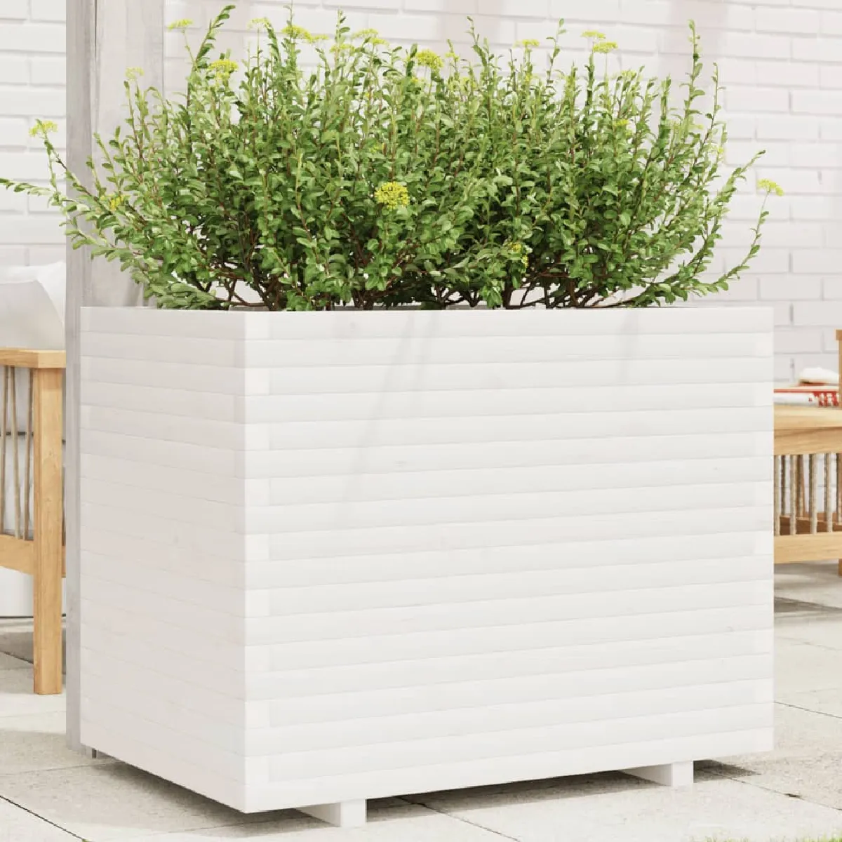 vidaXL Jardinière bois massif de pin - vue 2