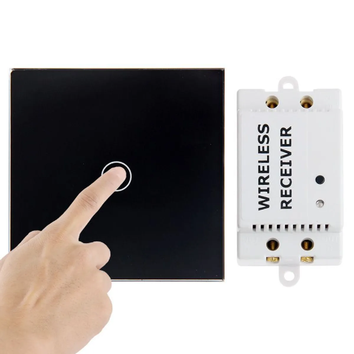 Yonis Noir Interrupteur Tactile Sans Fil