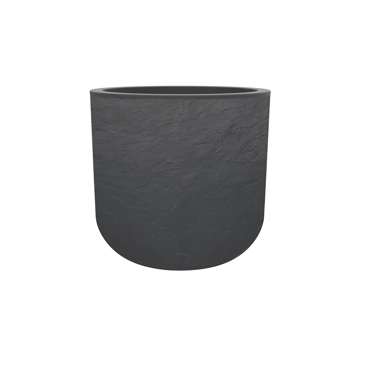 Eda - Pot de fleurs rond Volcania UP - 40 cm - Anthracite - Image 3