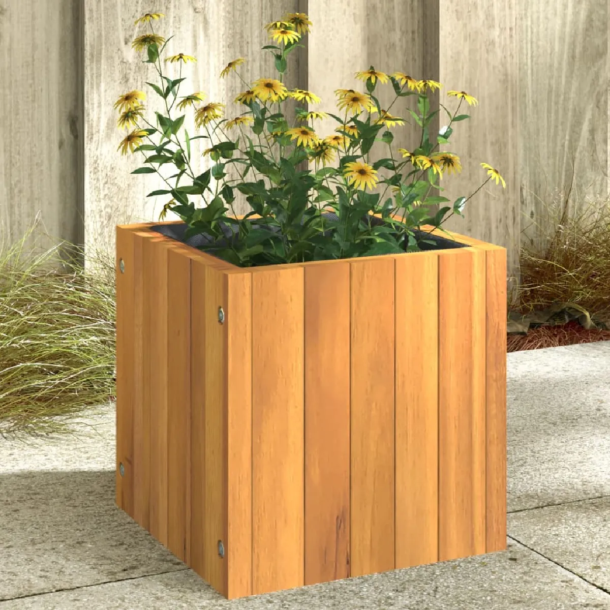 VIDAXL Jardinière Acacia 25 cm