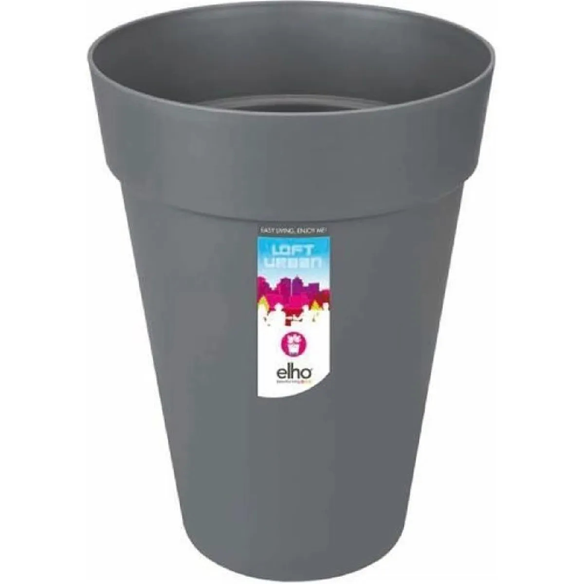 Elho Give Room To Nature Gris Elho Loft Urban - 34 Cm - Anthracite