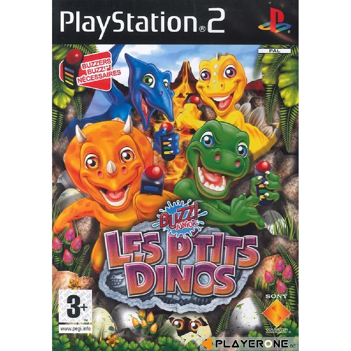 BUZZ JUNIOR LES P'TITS DINOS / JEU CONSOLE PS2 - vue 2