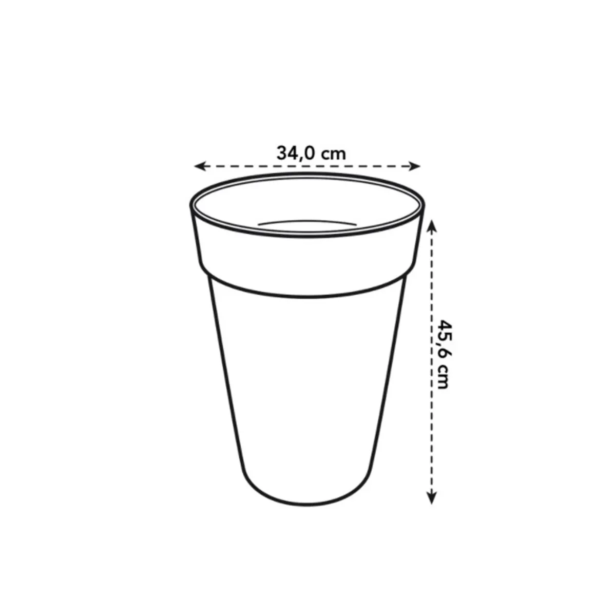 Pot de fleur Elho Plastique Rond Loft Urban Ø 34 x 45 6 cm 23 - vue 3