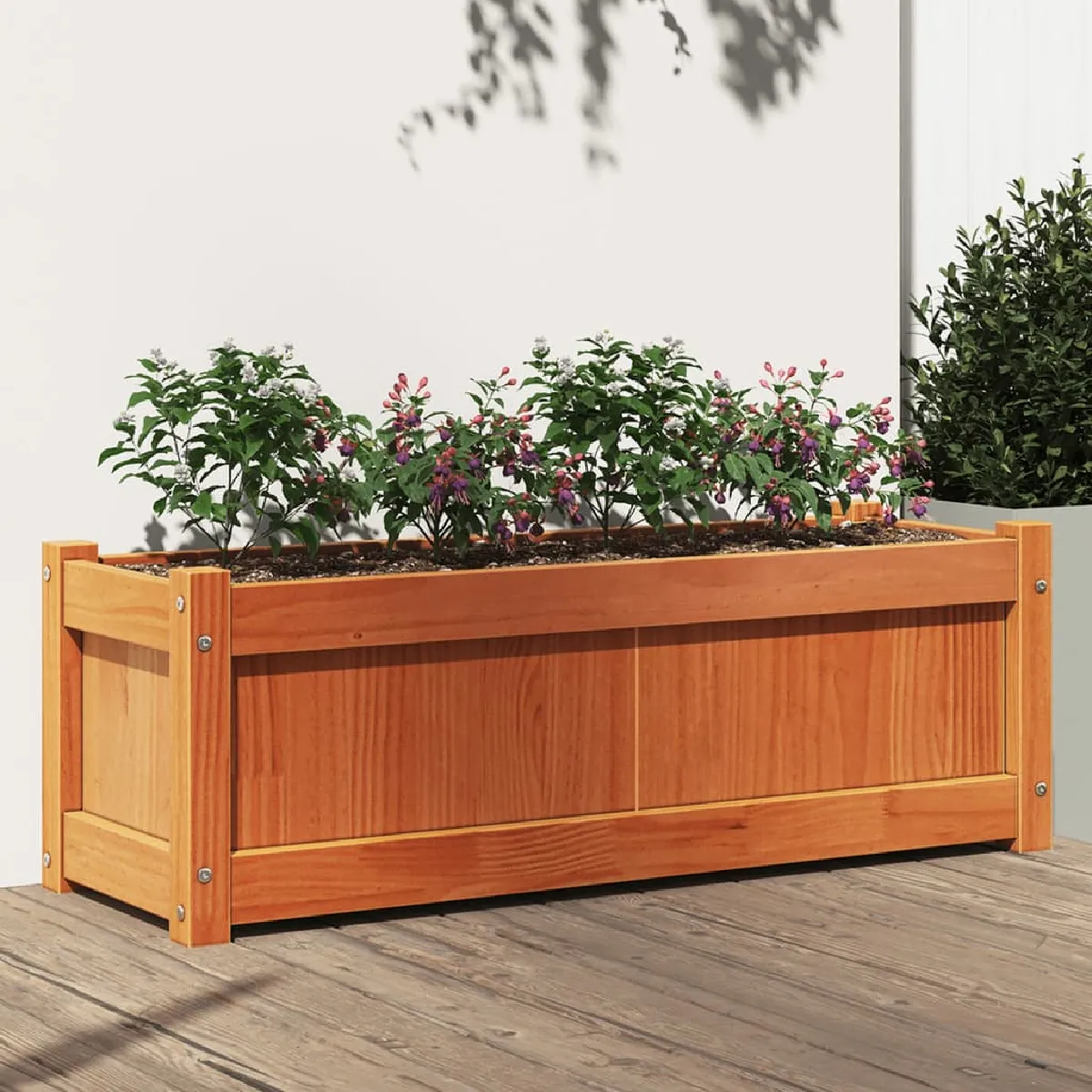 vidaXL Jardinière Cire 90x31x31 cm - vue 2