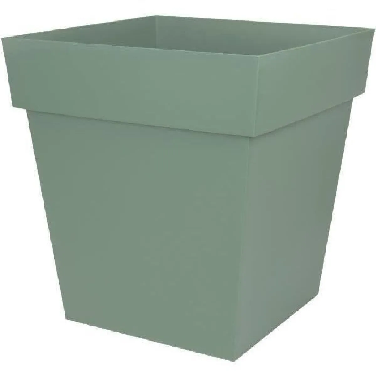 Eda Plastiques Vert Toscane - Pot Carré 50 Cm - Laurier