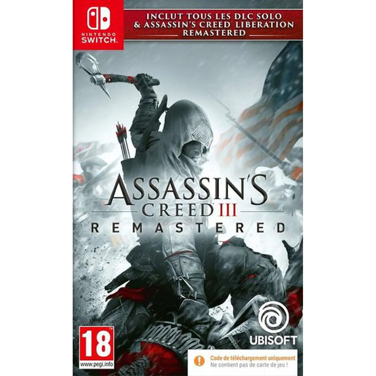 Assassin' creed 3 + assassin' creed liberation remaster switch code in box