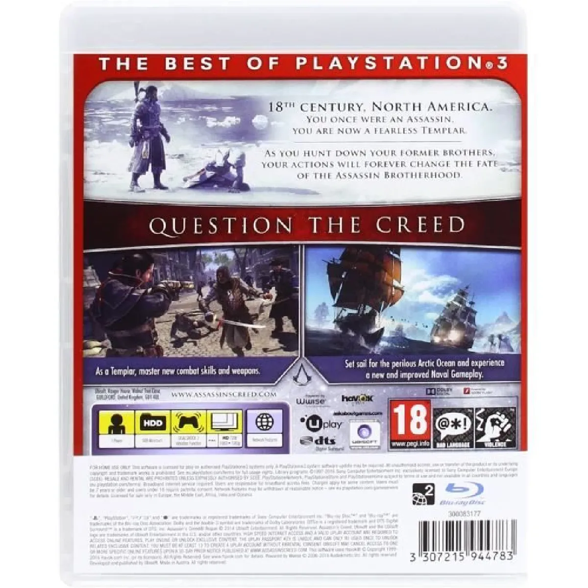 Assassin's Creed Rogue – Édition Collector – Sony PS3 – Neuf Sous Scellé (FR)