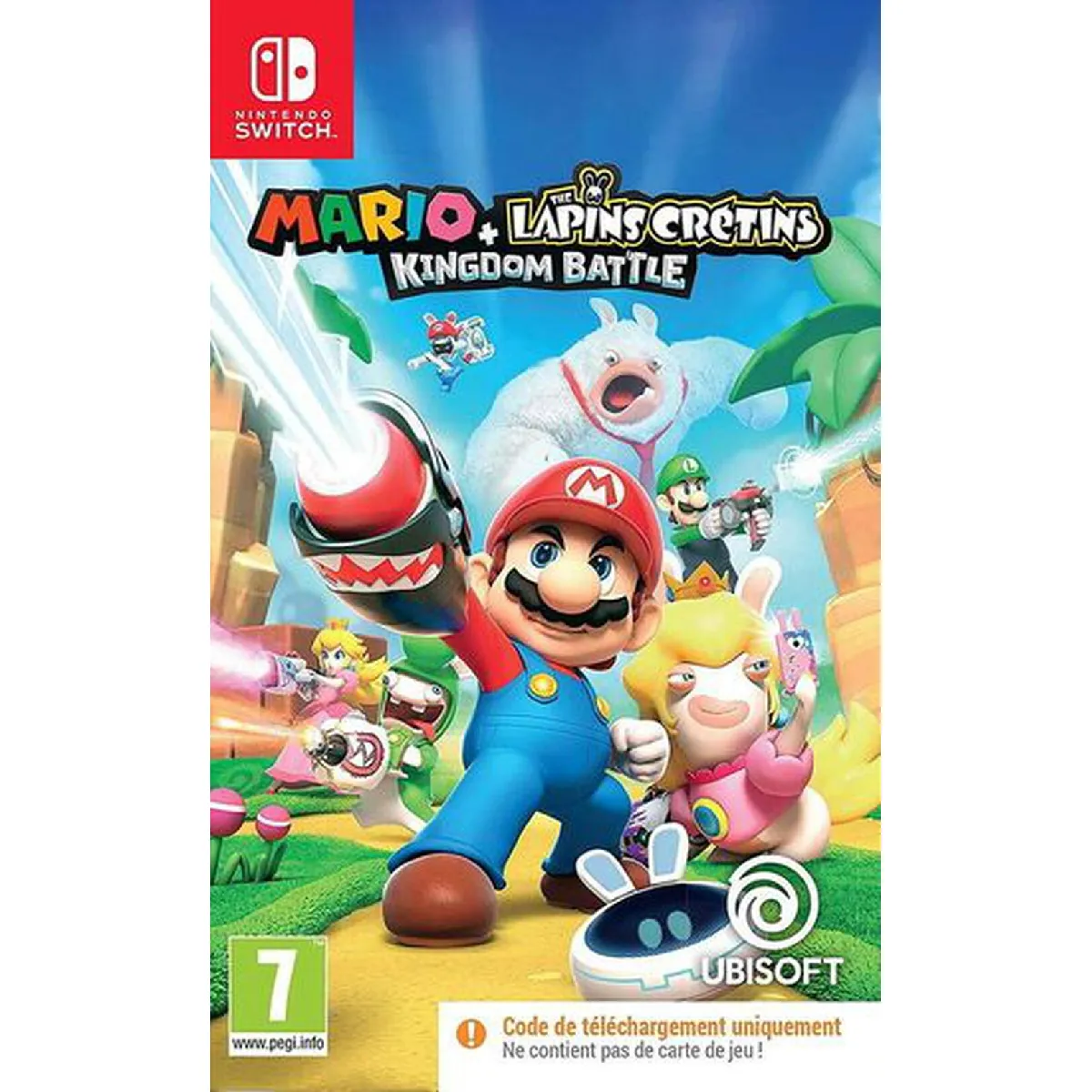 Mario + The Lapins Crétins Kingdom Battle Code In Box Nintendo Switch