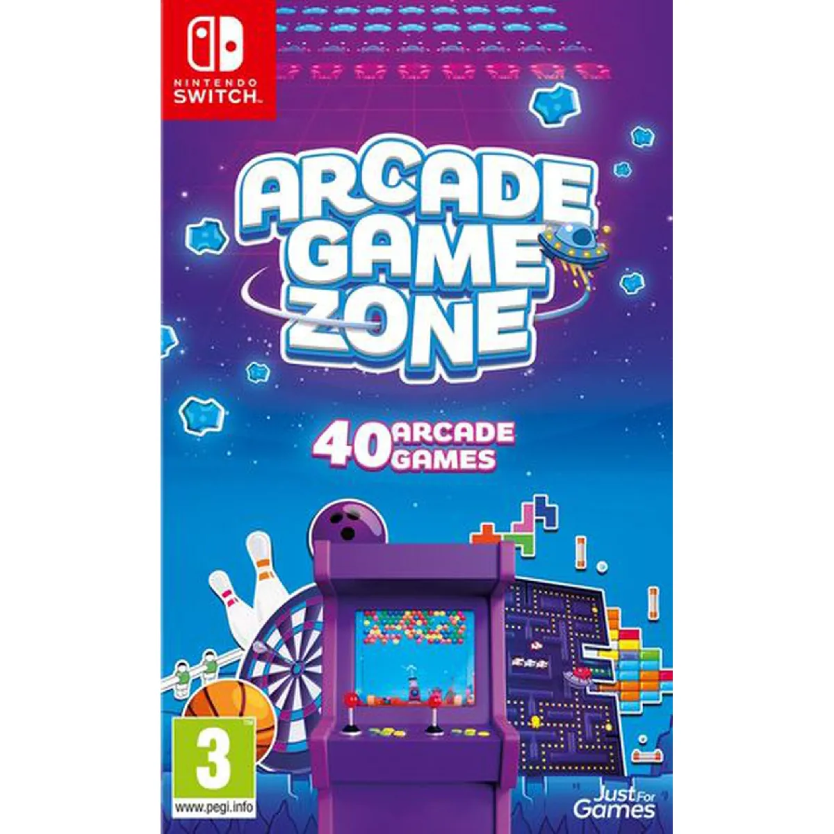 Just For Games Jeu Vidéo D'arcade, 40 Mini-Jeux