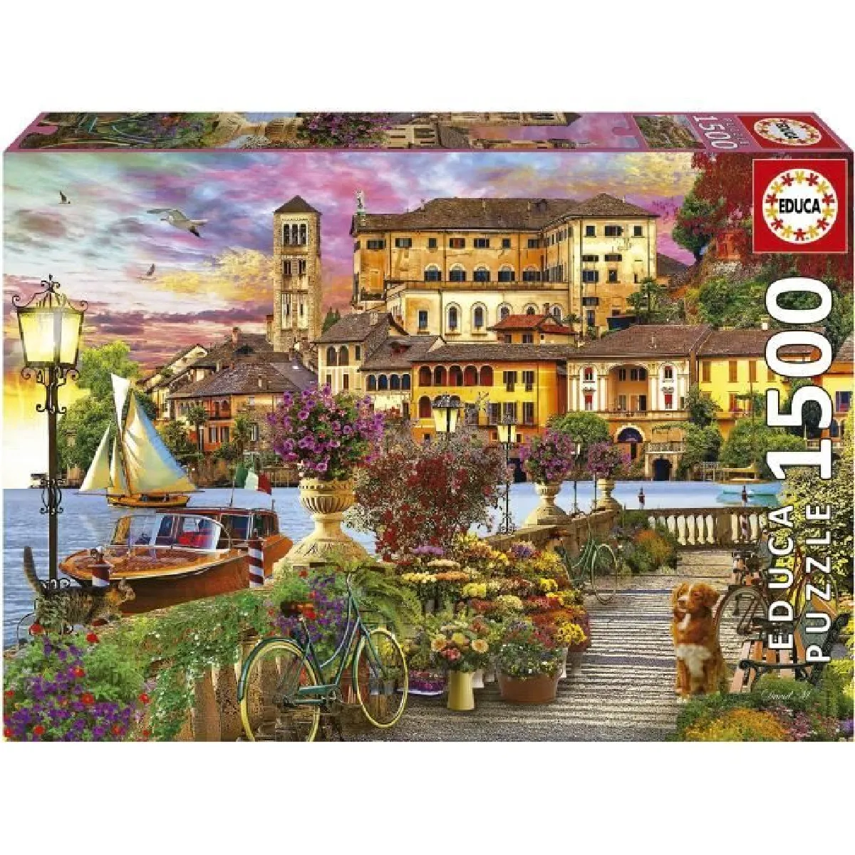 Educa Borras Educa Puzzle Adulte Promenade Italienne - 1500 Pièces
