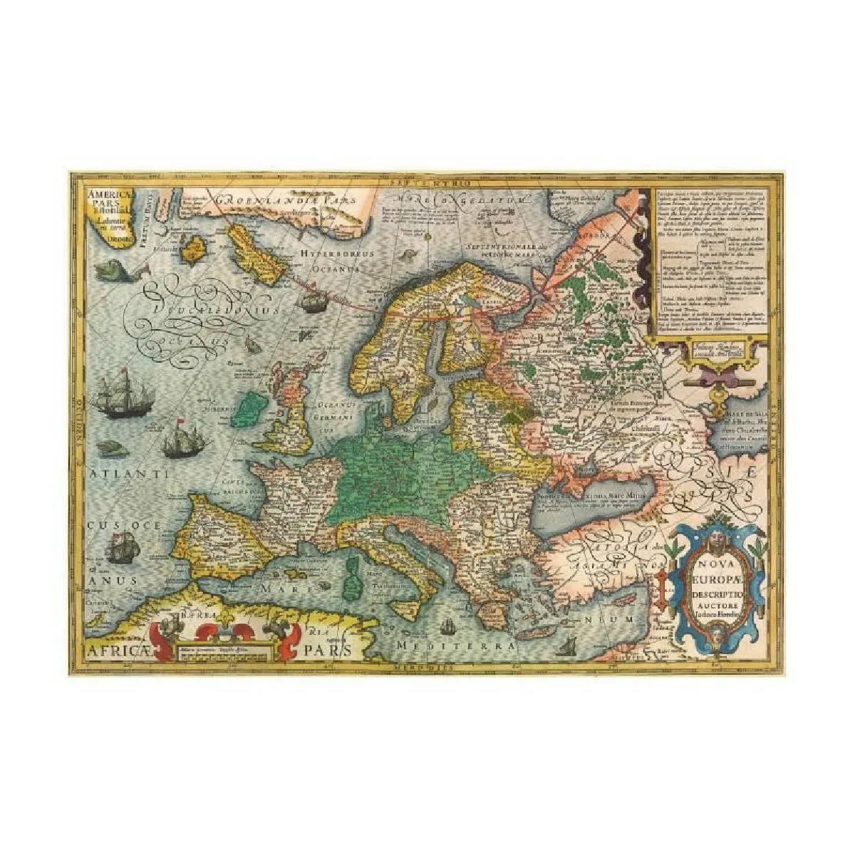 Non Communiqué Carte D'europe - Puzzle De 1000 Pièces - Image 2