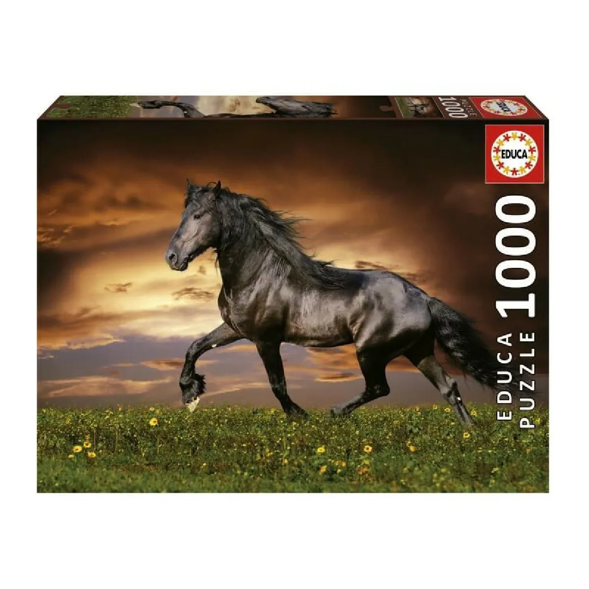Educa puzzle adulte 1000 pièces Cheval au trot
