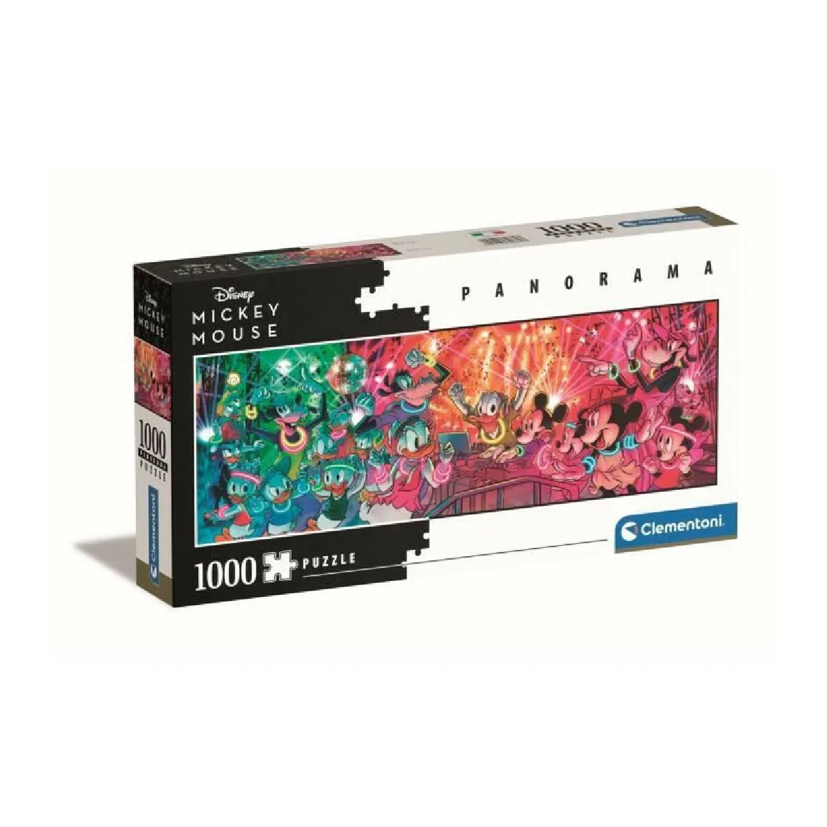 Clementoni 1000pzs Does Not Apply Panorama Mickey Mouse Disco Adulte 1000 pièces panoramique Personnage Disney Puzzle Dessin animé fabriqué en Italie 39660 Medium
