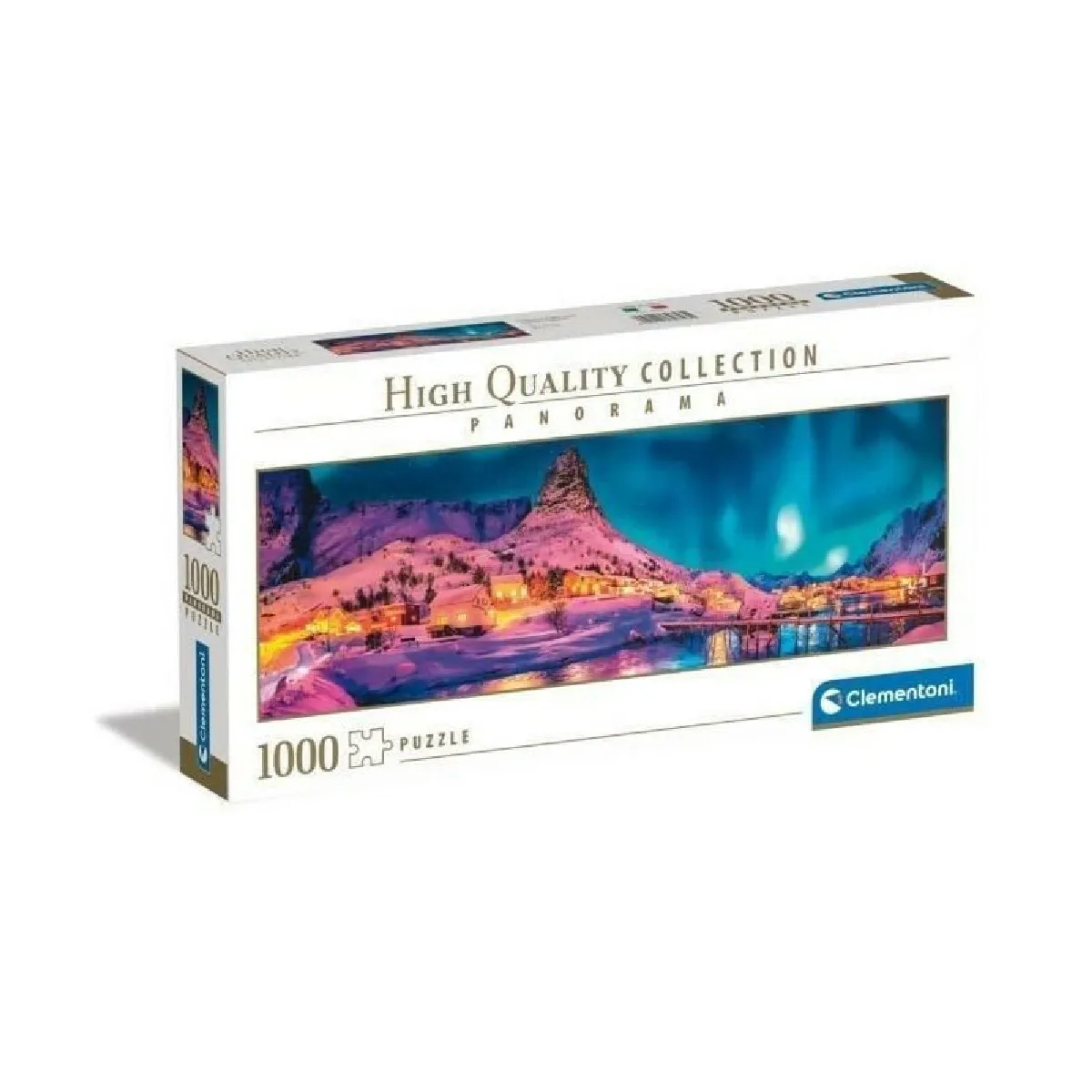 Puzzle panoramique 1000 pièces : colorée Clementoni Puzzles - vue 2