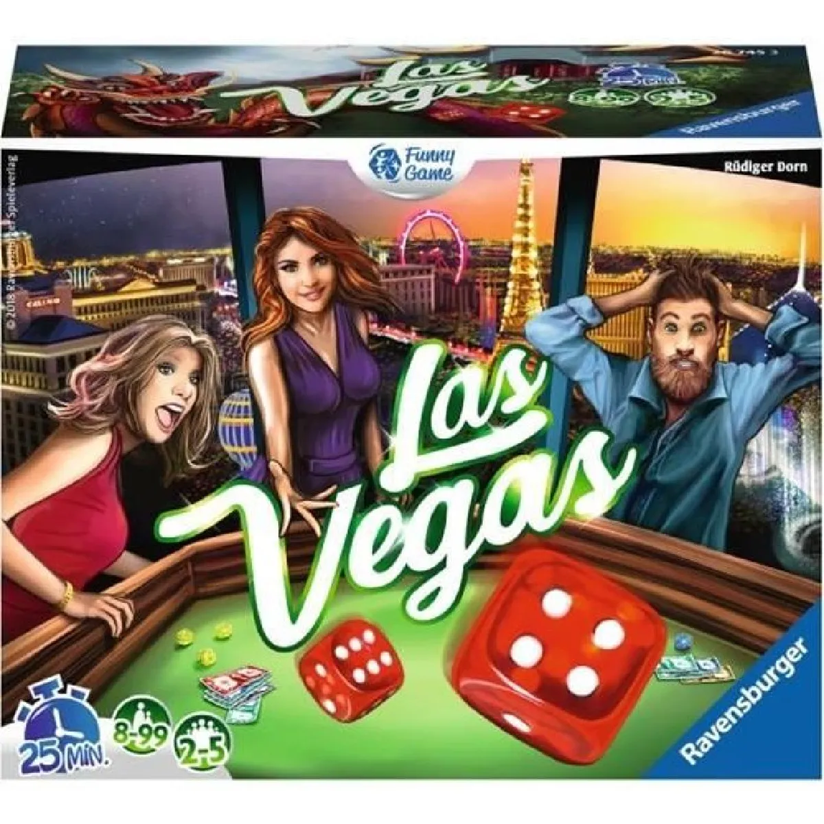 Jeu de casino : Las Vegas More cash more dice Ravensburger Jeux France - vue 2