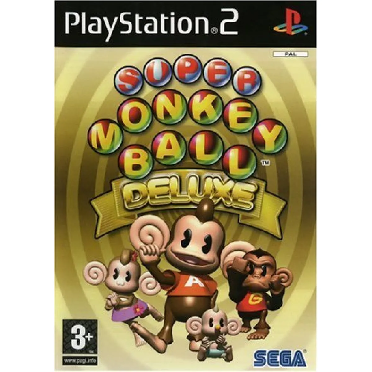 Jeu vidéo - SEGA - Super Monkey Ball Deluxe - PS2 - Français - Puzzle - vue 2