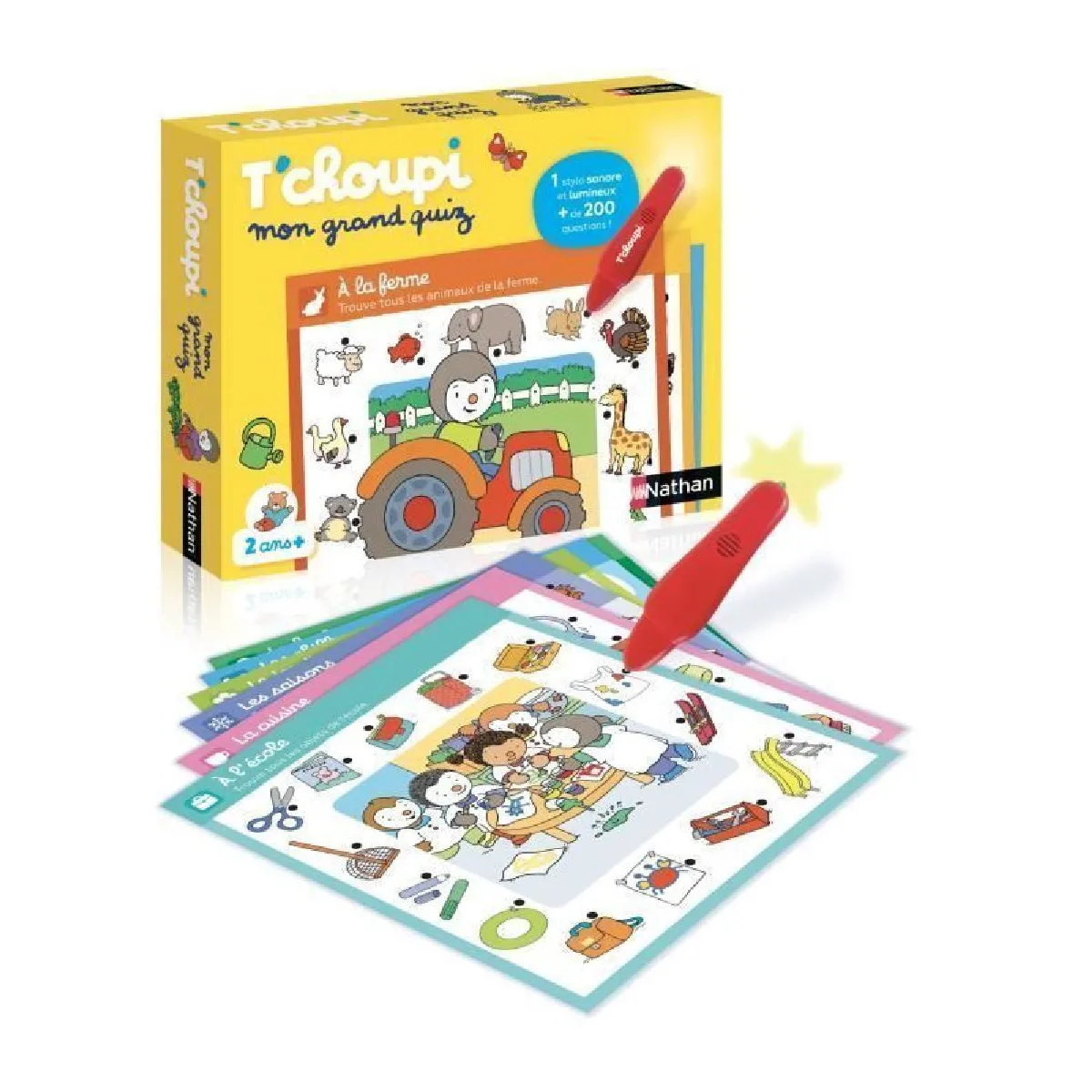 Jeu électronique Mon grand quizz : T'choupi Dujardin Nathan - vue 2