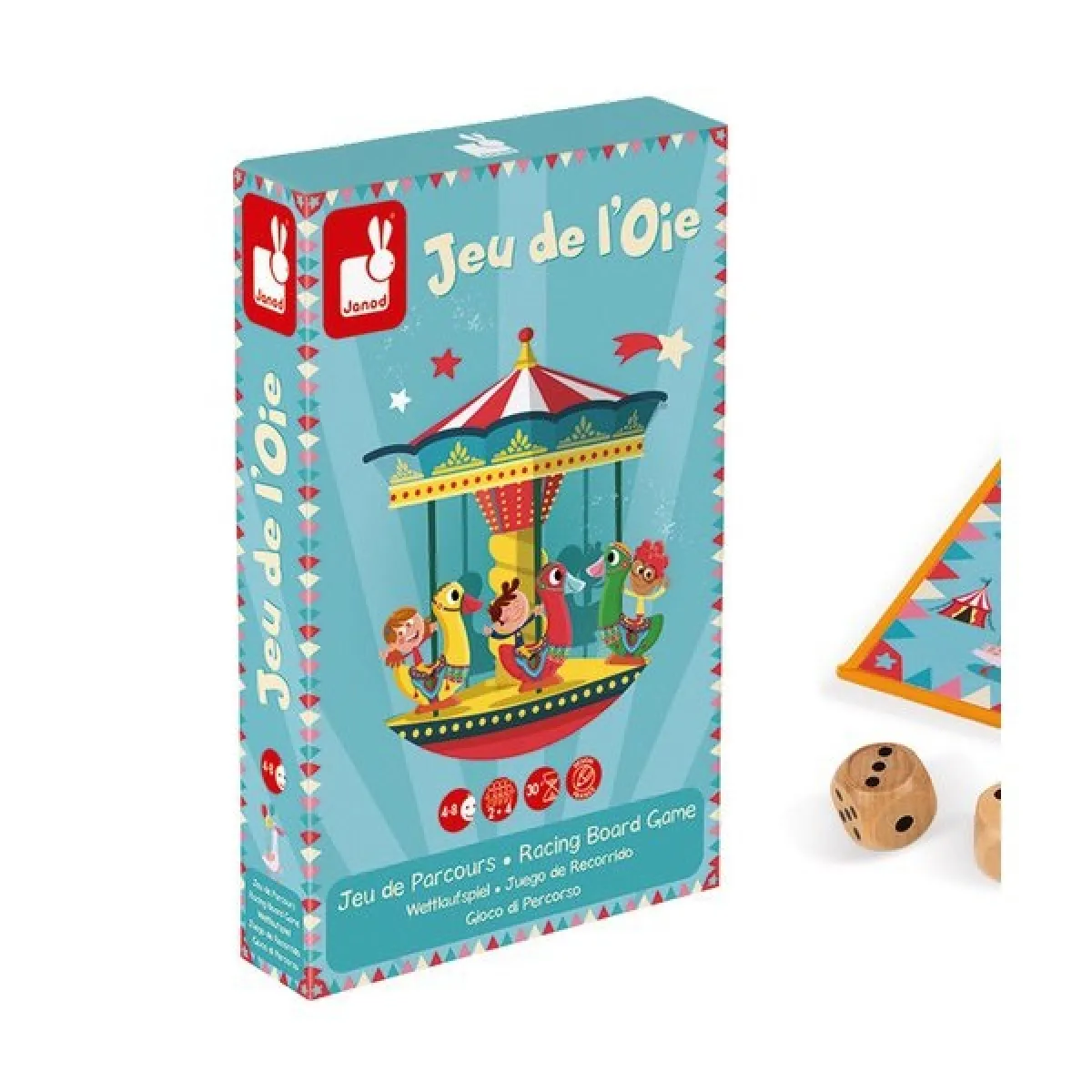 Juratoys-Janod Jeu de l'Oie Carrousel