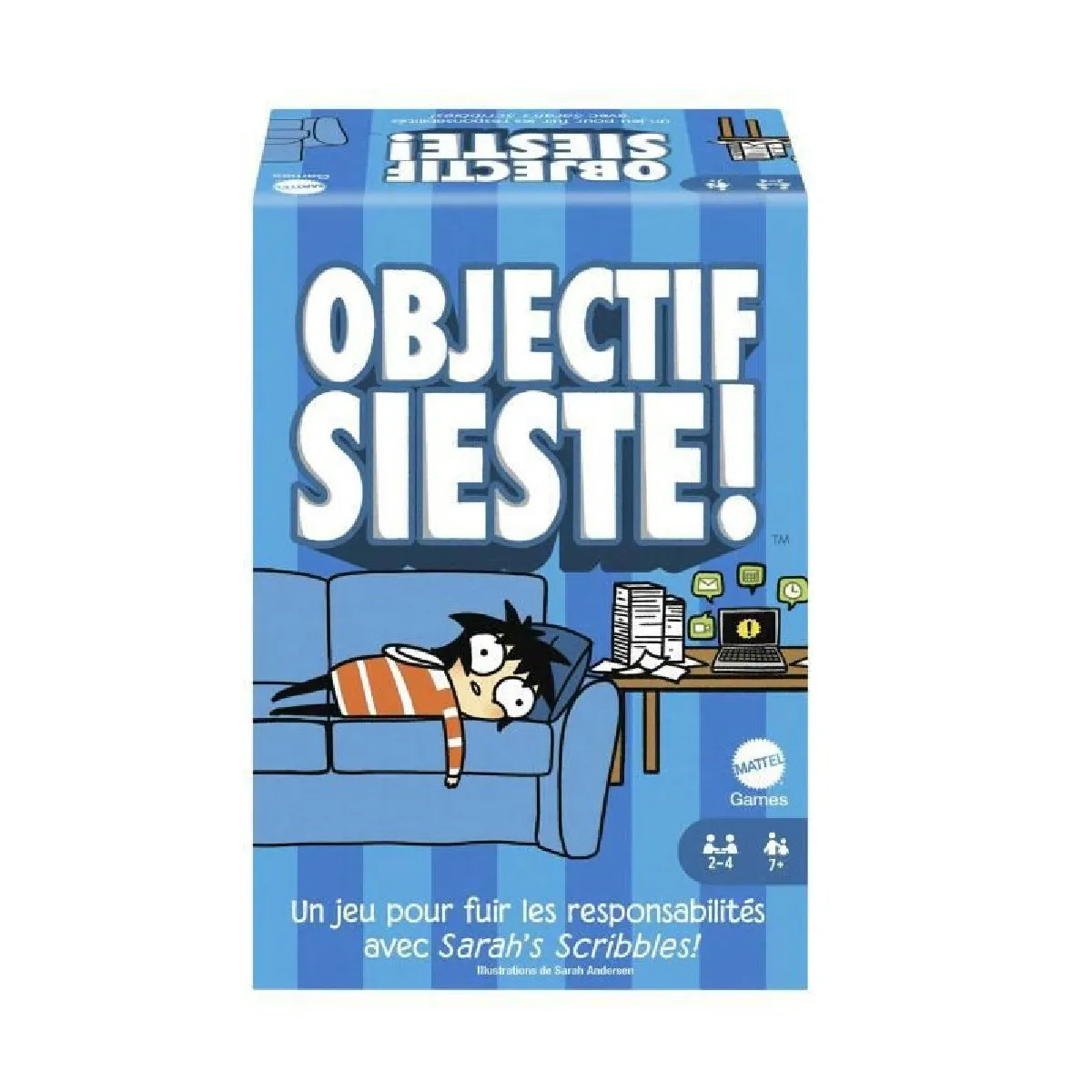 Mattel Games Objectif Sieste ! Jeu De Cartes Procrastination Jeu De Société Famille Et + - vue 8