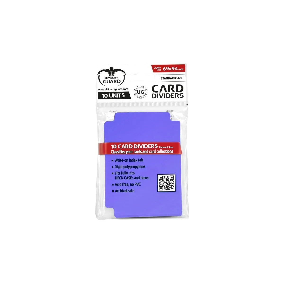 Ultimate Guard Card Dividers Standard Size Lot de 10 Violet - Image 4