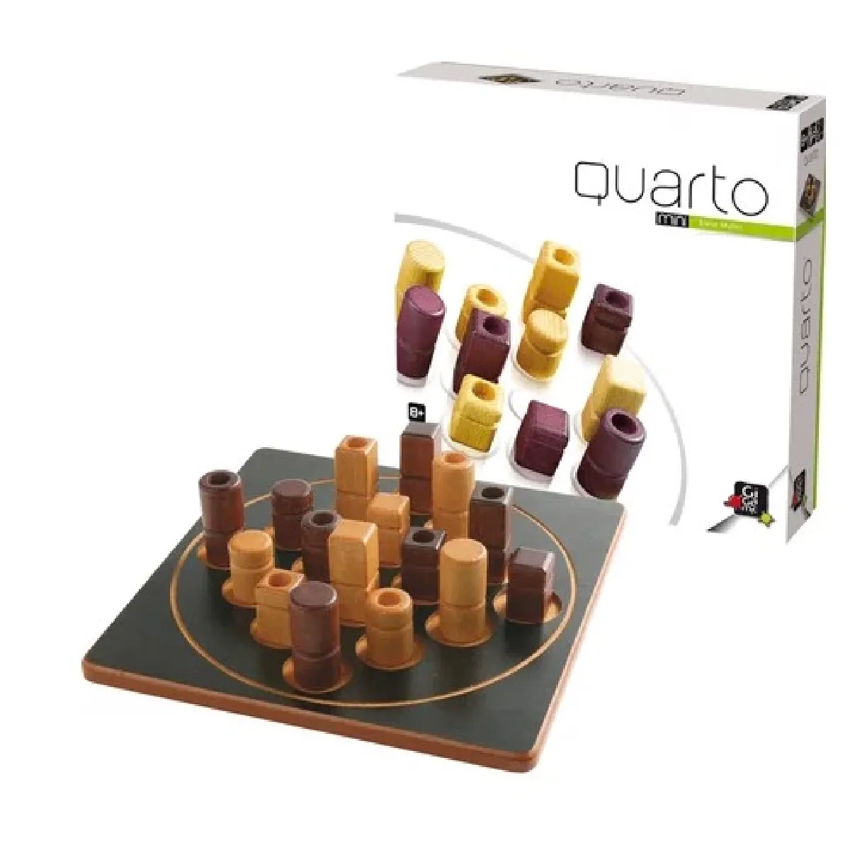 Gigamic Vert Jeu De Réflexion Quarto Mini - Idéal Pour Les Voyages - Neuf - Image 3