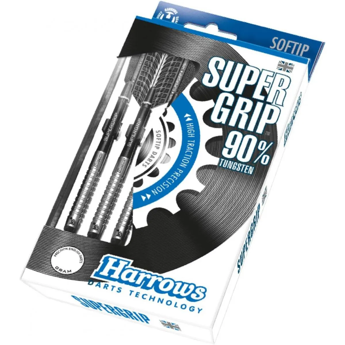 3 fl&eacute;chettes acier"SuperGrip" - 22g-R