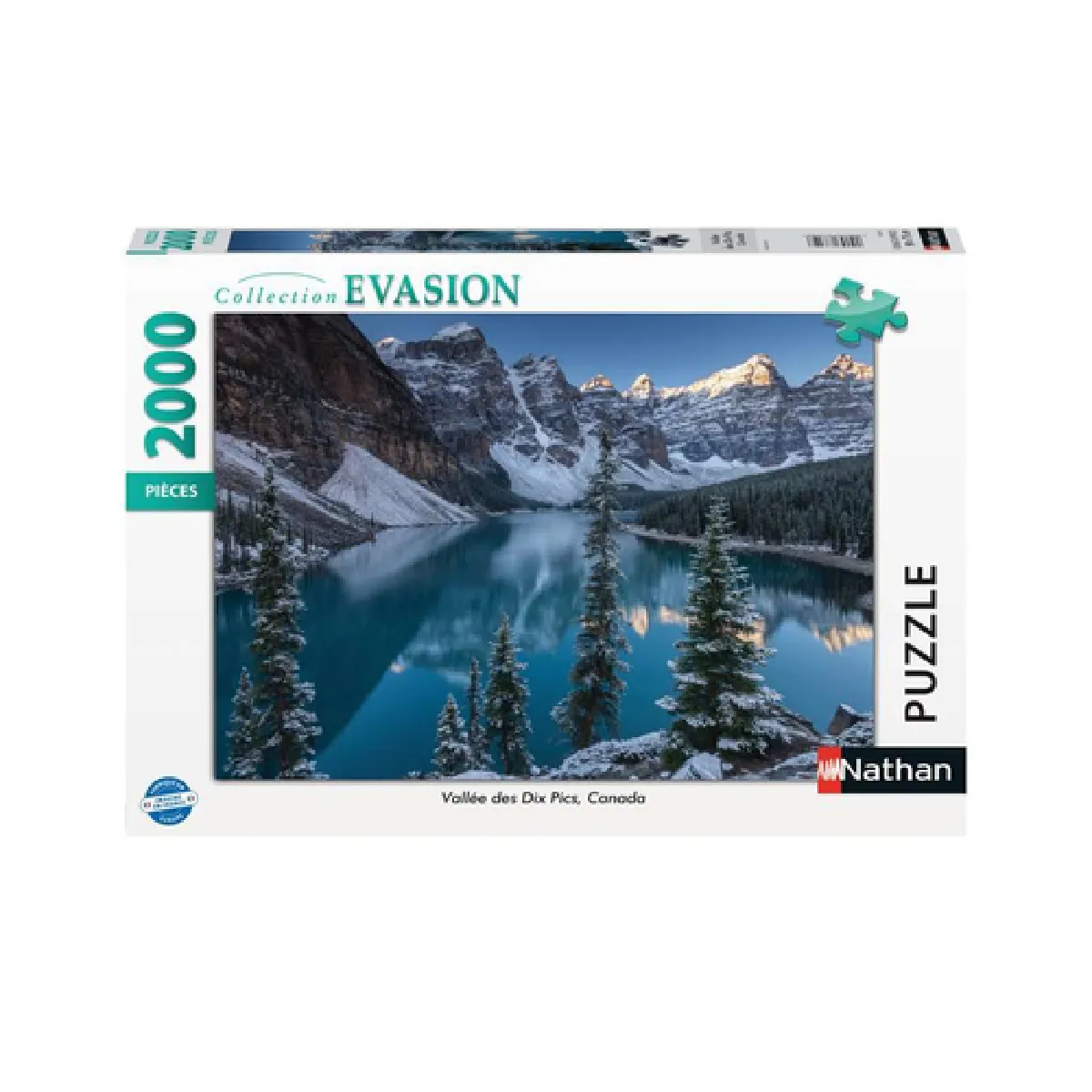 Puzzle 2000 pièces : Vallée Des Dix Pics Canada Ravensburger Nathan - vue 2