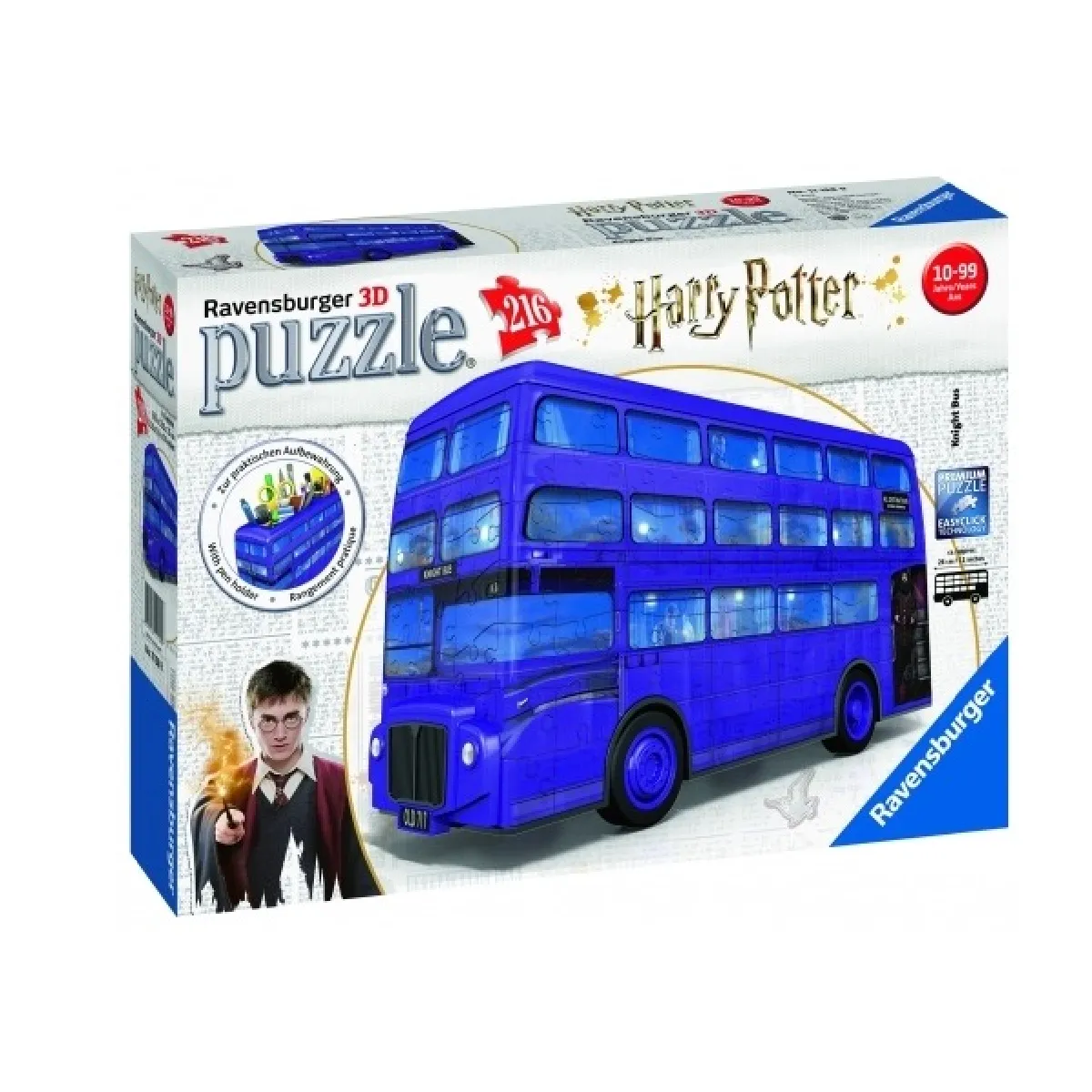 Puzzle 3D 216 pièces : Harry Potter : Magicobus Ravensburger France - vue 3