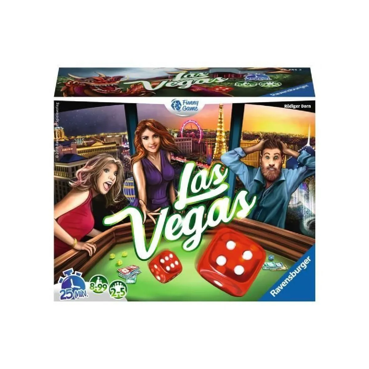 Jeu de casino : Las Vegas More cash more dice Ravensburger Jeux France - vue 2