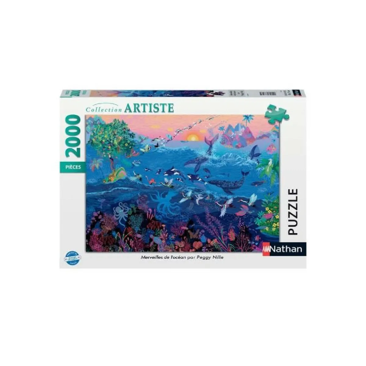 Puzzle 2000 pièces : Merveilles de 'océan Peggy Nille Ravensburger Nathan