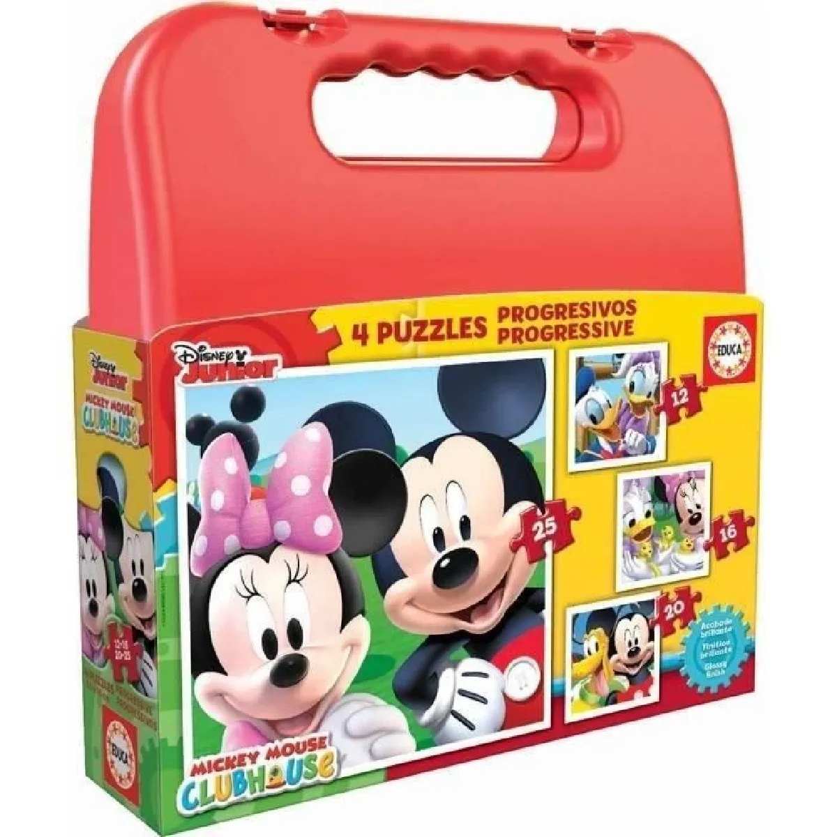 Non Communiqué Noir Educa - Malette Puzzles Progressifs Mickey - Image 2