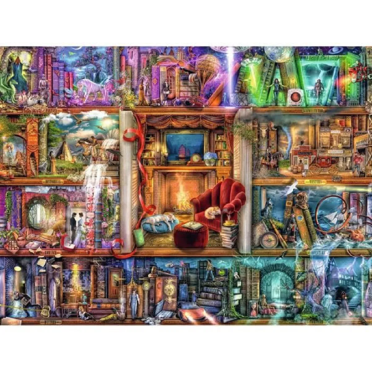Puzzle 1500 pièces La grande bibliothèque Ravensburger France