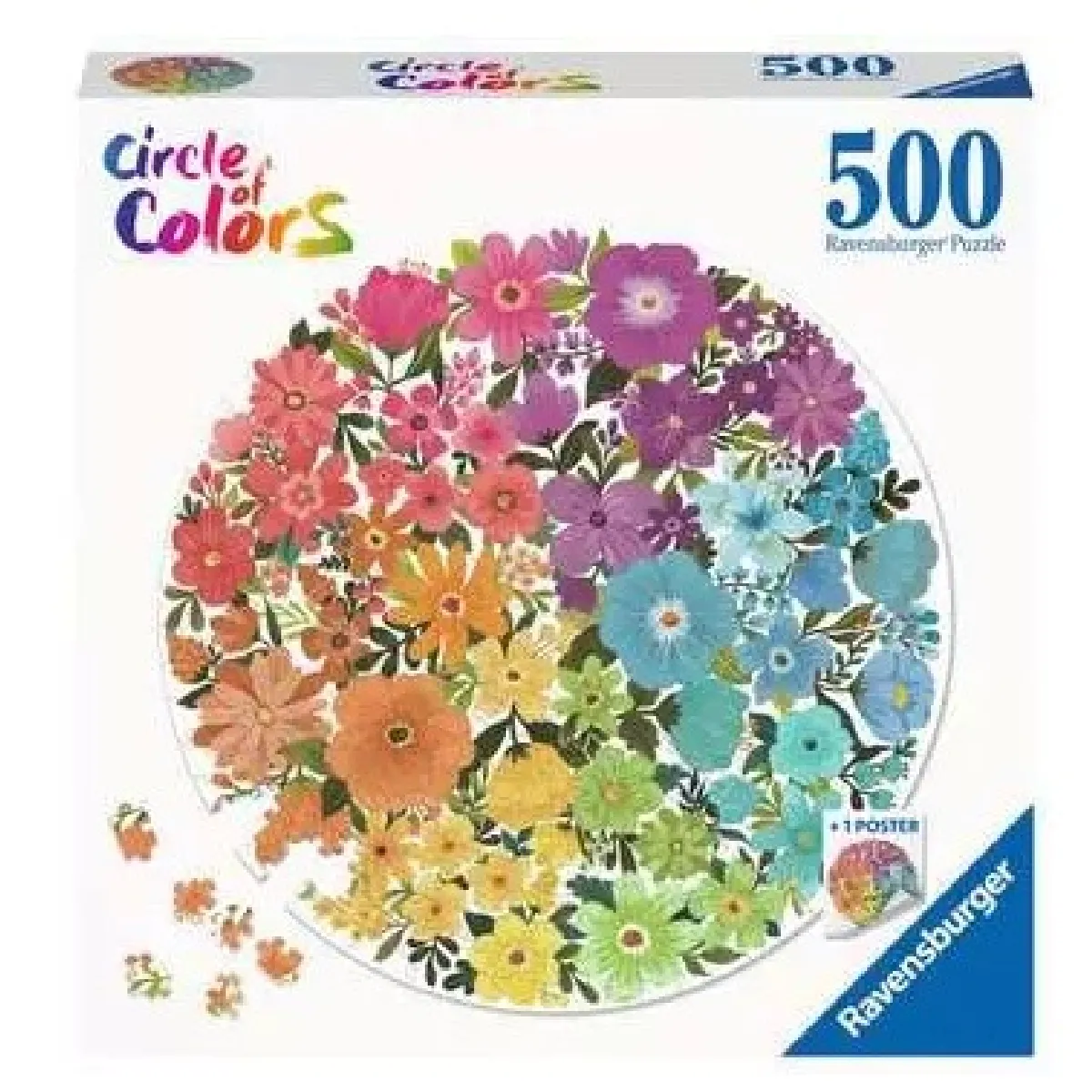 Puzzle Rond 500 pièces : Circle Of Colors : Fleurs Ravensburger France