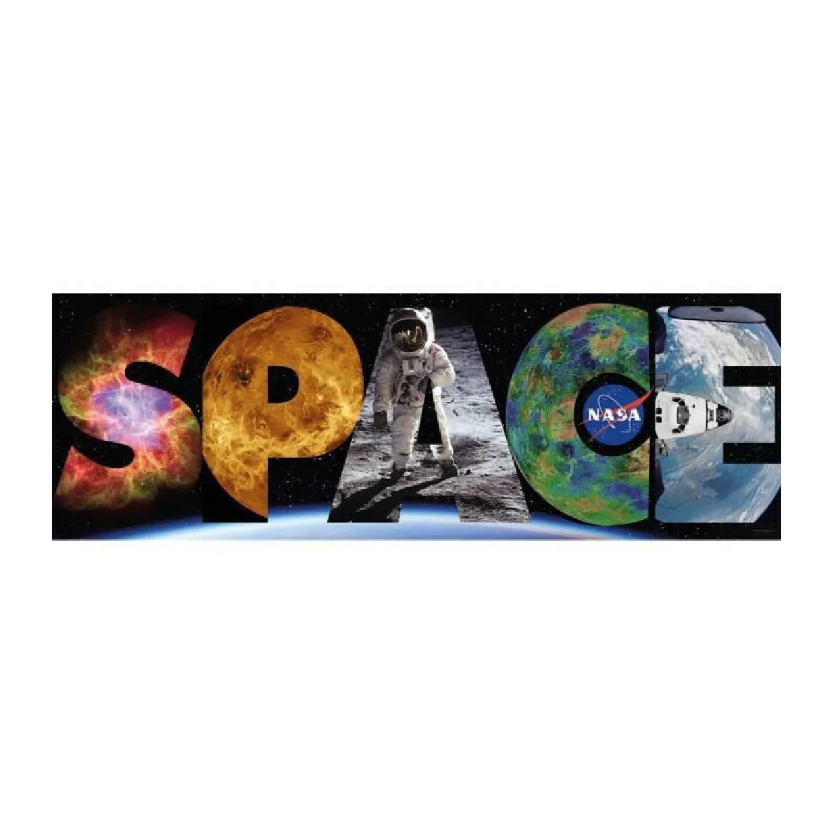 Puzzle 1000 pièces panorama : NASA Clementoni Puzzles - vue 2