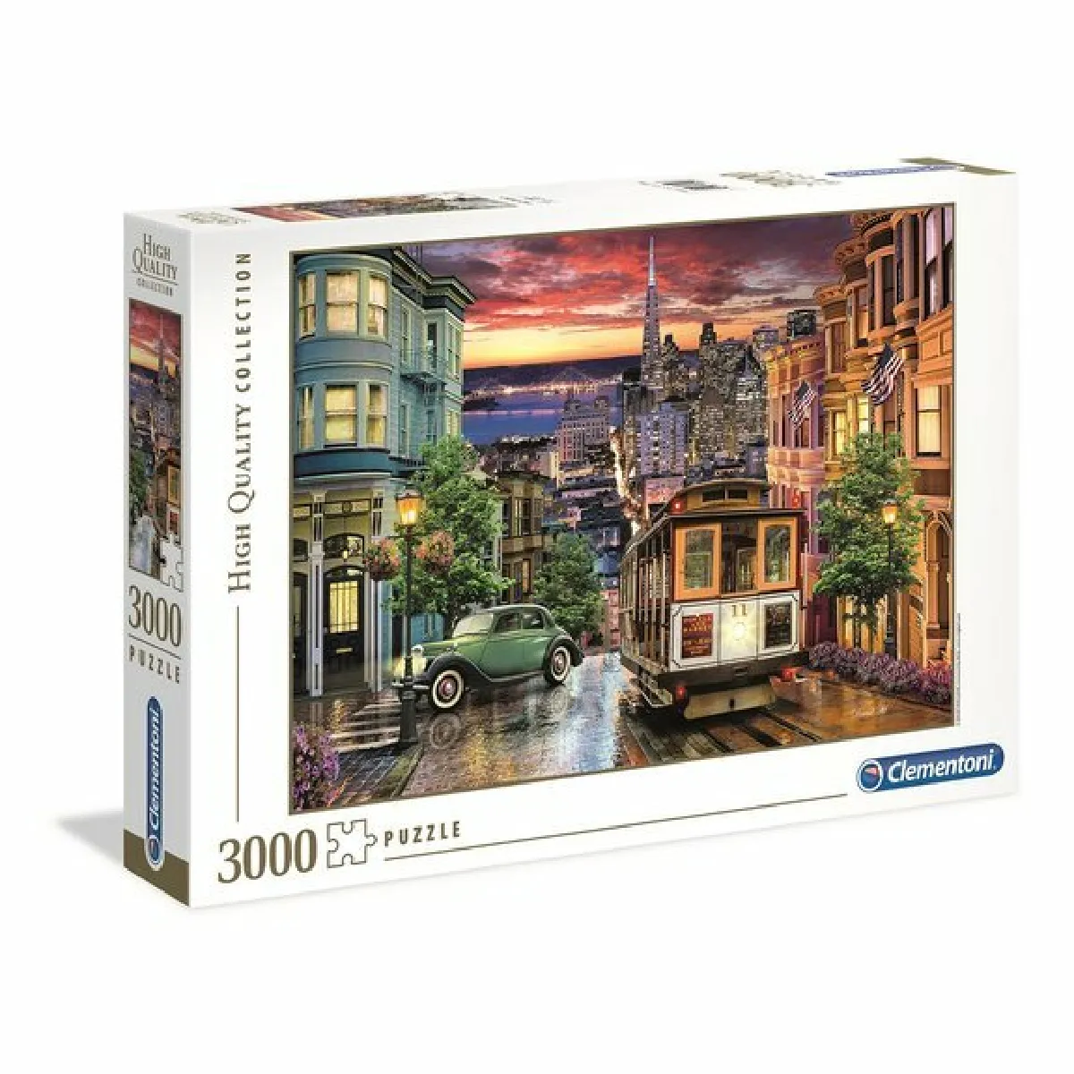 Puzzle 3000 pièces : San Francisco Clementoni Puzzles - vue 2