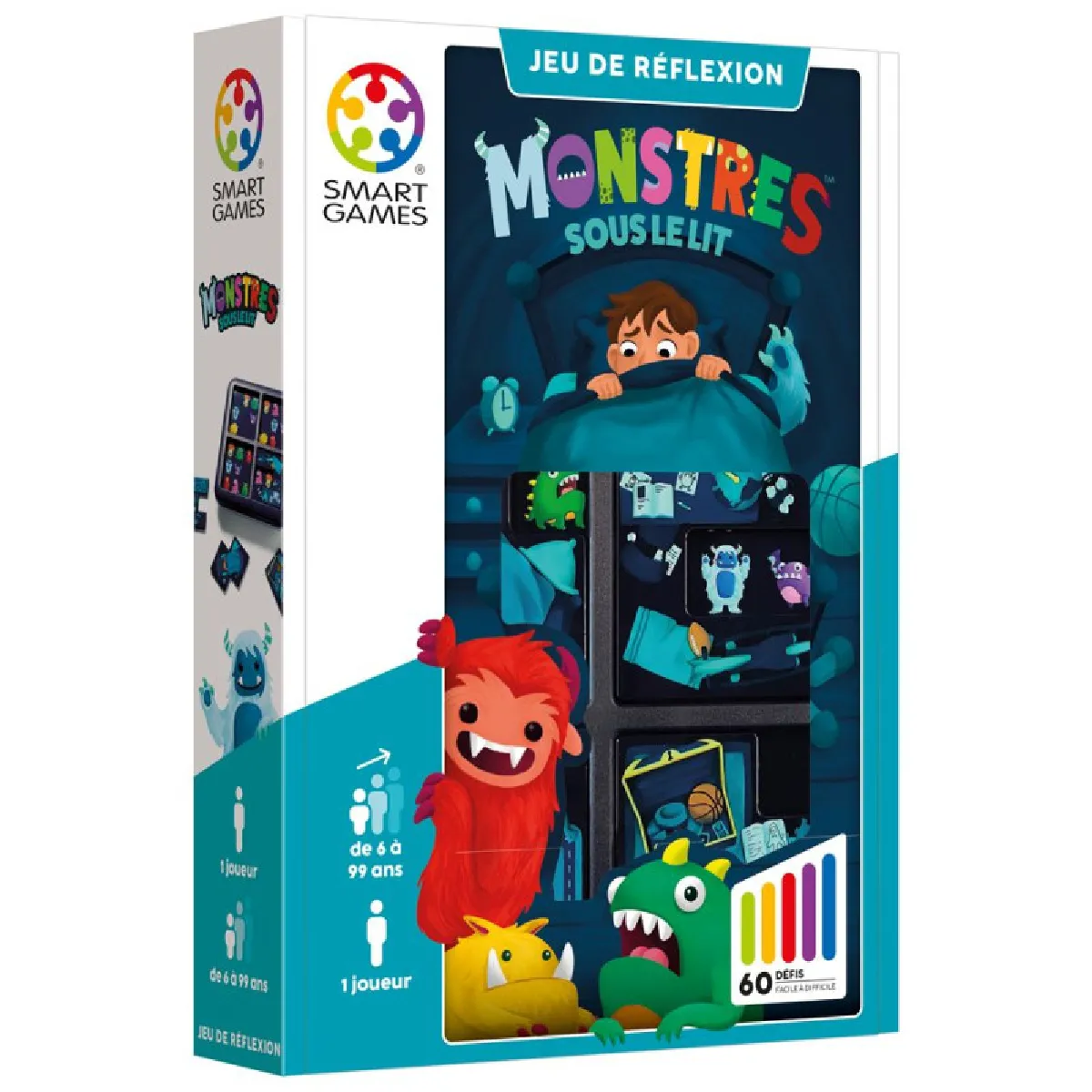 SmartGames - Jeu de réflexion Monstres sous le lit - Jeu de société - Casse-tête - Image 4
