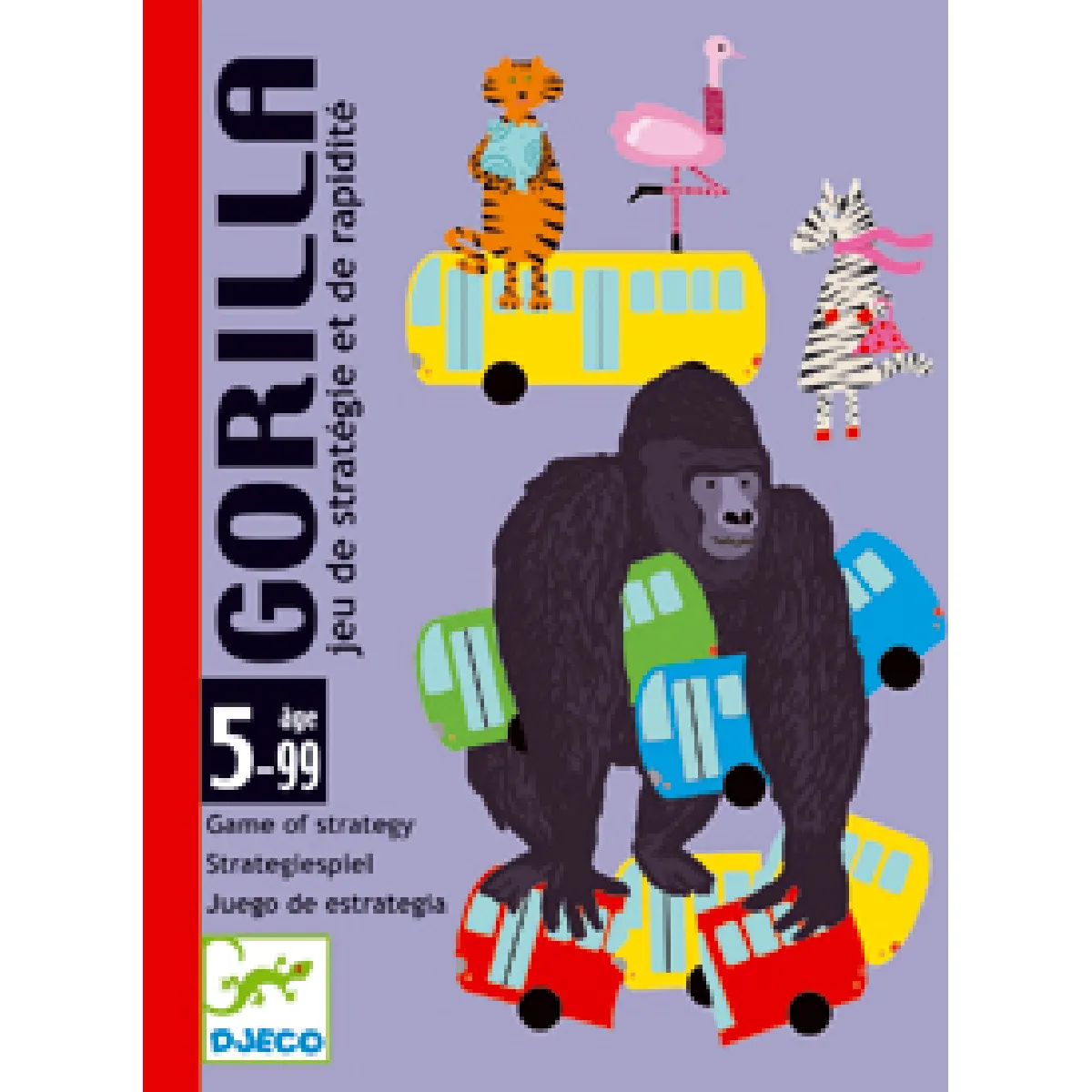 Djeco Multicolore Jeu De Cartes Et De Rapidite Gorilla - Image 3