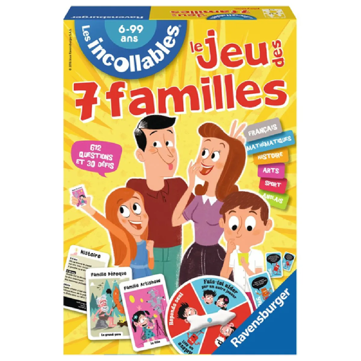 Jeu des 7 familles Incollables Ravensburger Jeux France
