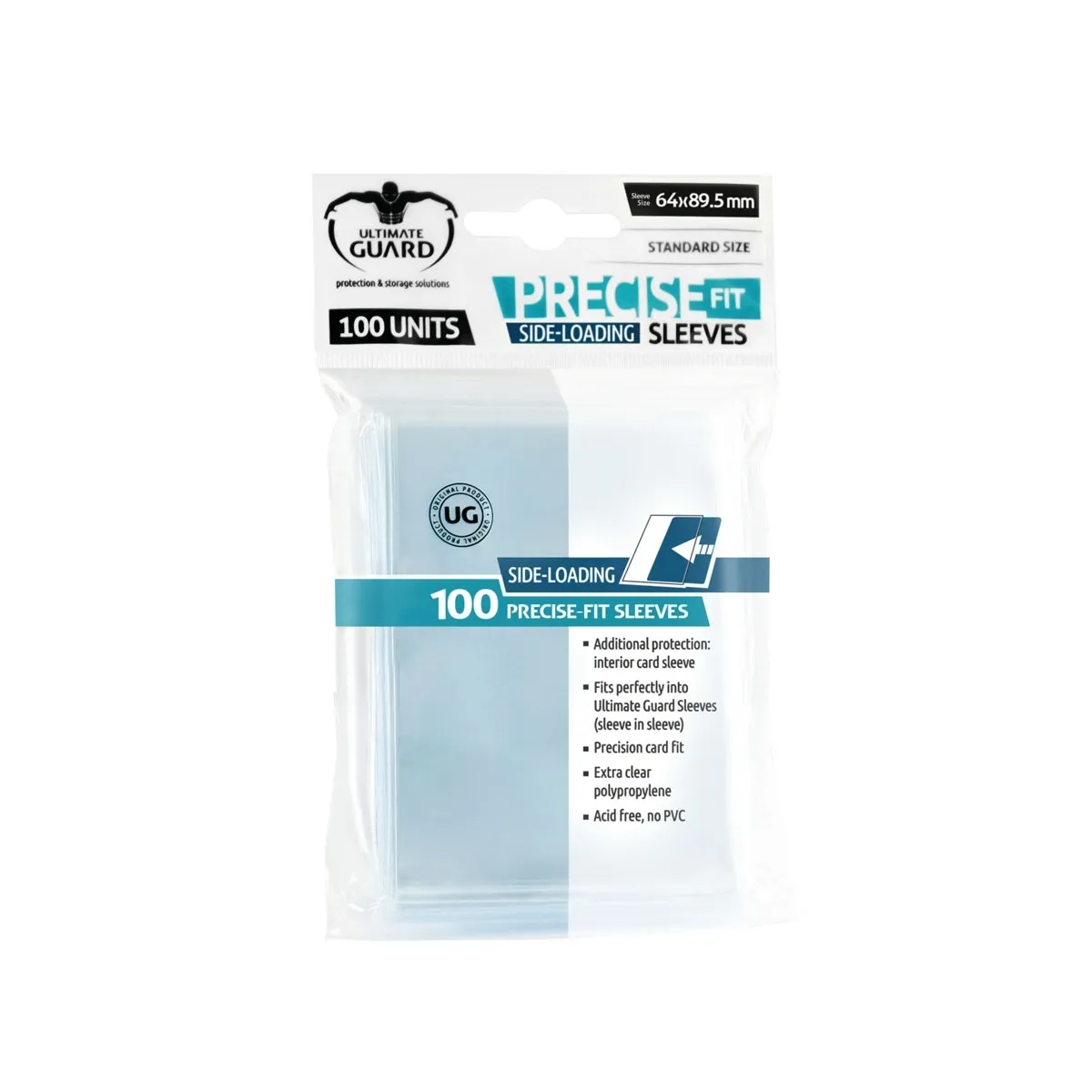 Ultimate Guard - 100 Pochettes Side-Loading Precise-Fit Sleeves Standard Transparent - Image 4